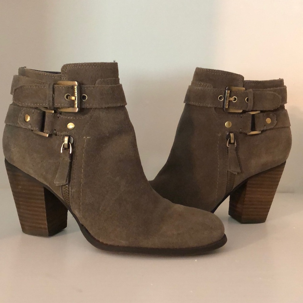 GUESS Floora Suede Ankle Boots - Picture 3 of 10